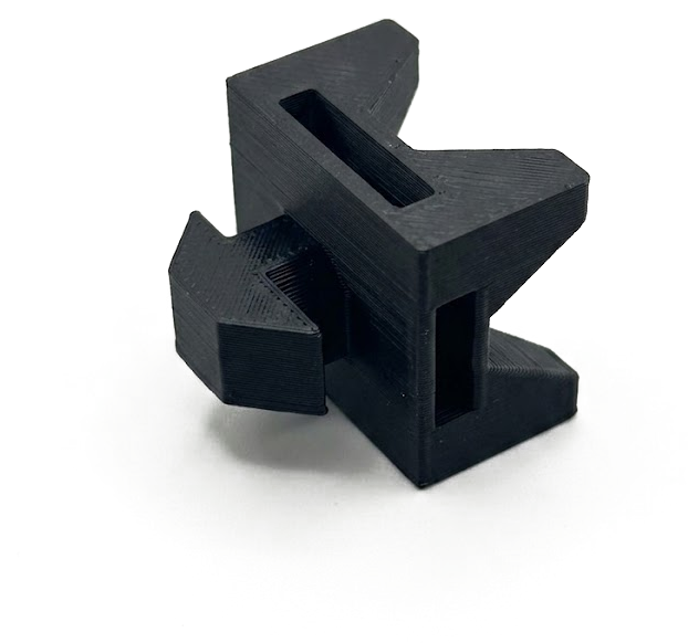 Détail d'un bloc serre-câble