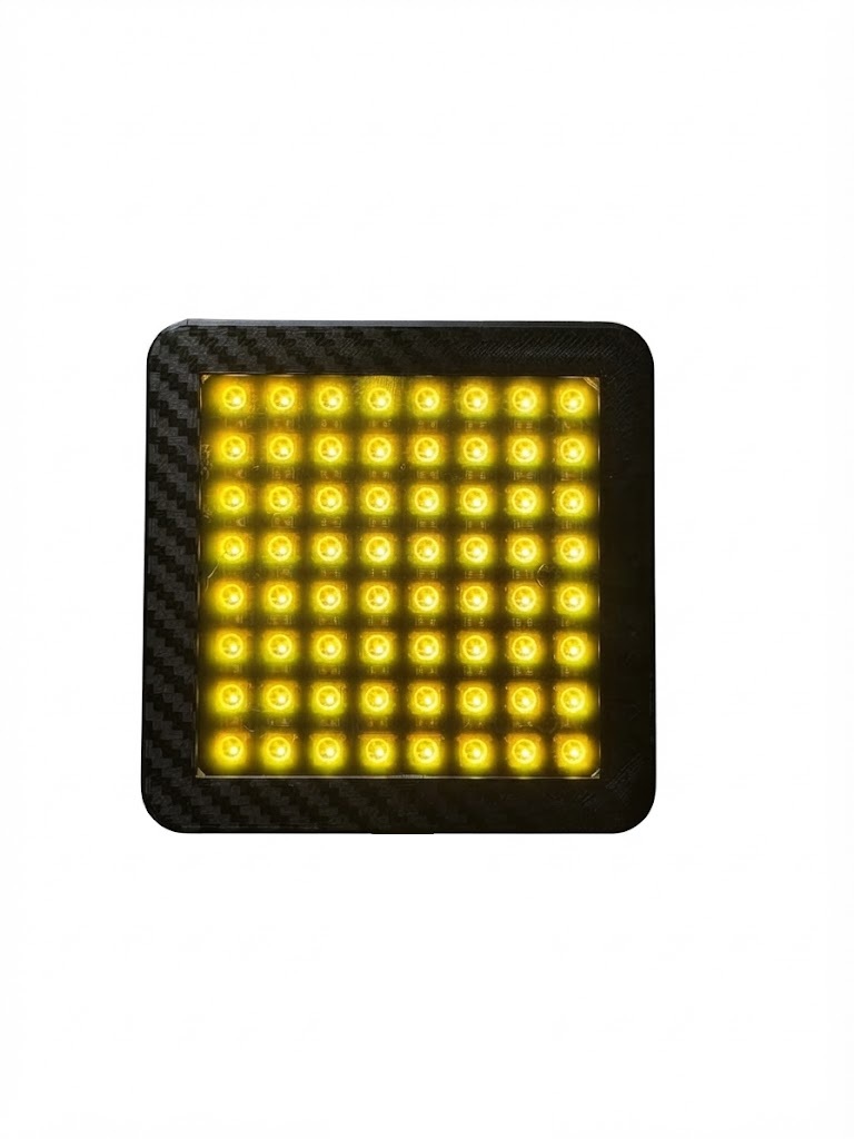 Rendu de la matrice LED, drapeau jaune