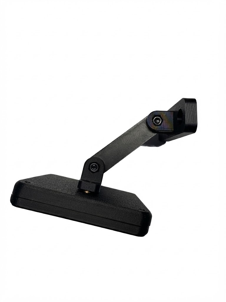 Vue arrière avec support articulé
