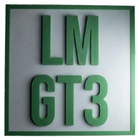 Plaque GT3/HY AG Racing