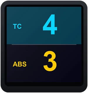 Écran électronique (TC/ABS)
