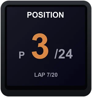Écran classement (position)